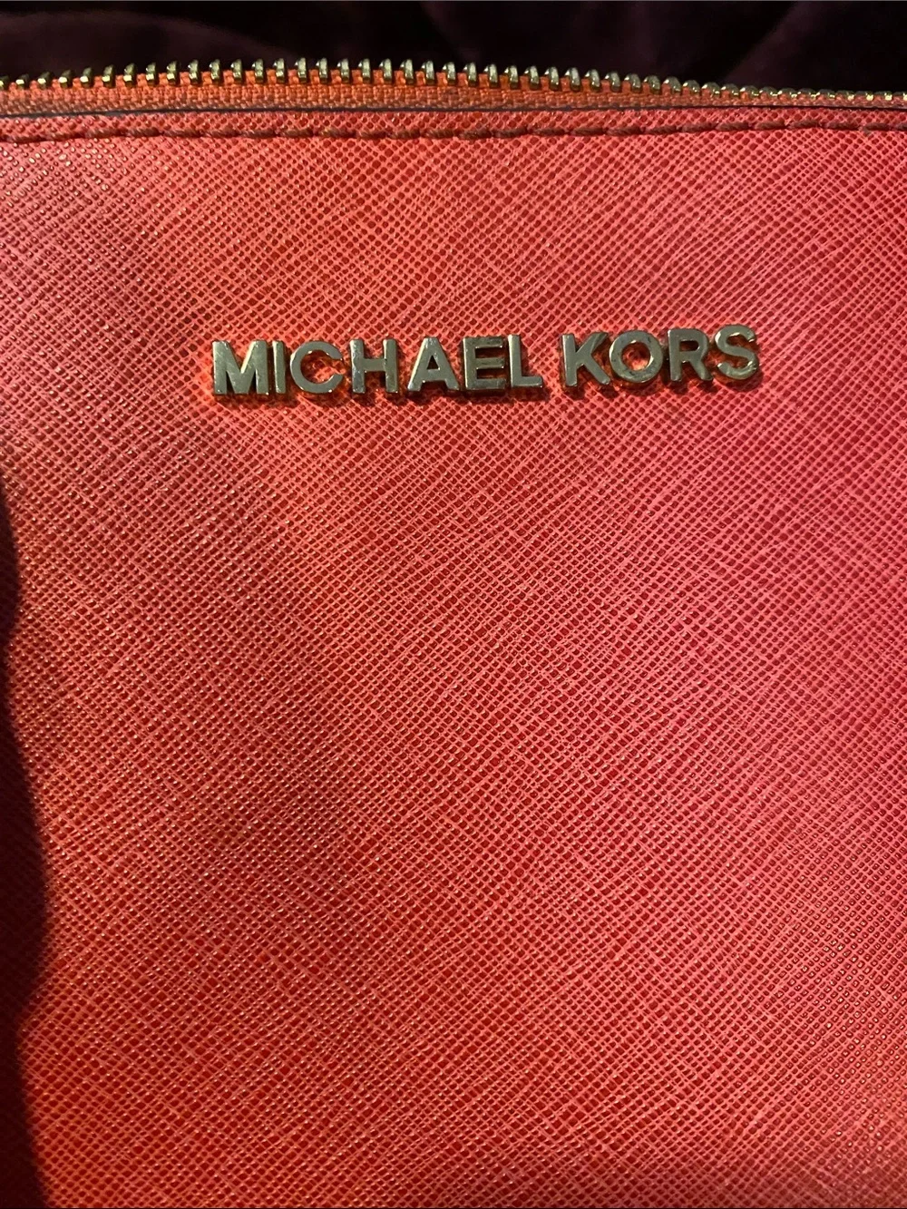 Michael Kors saffiano leather